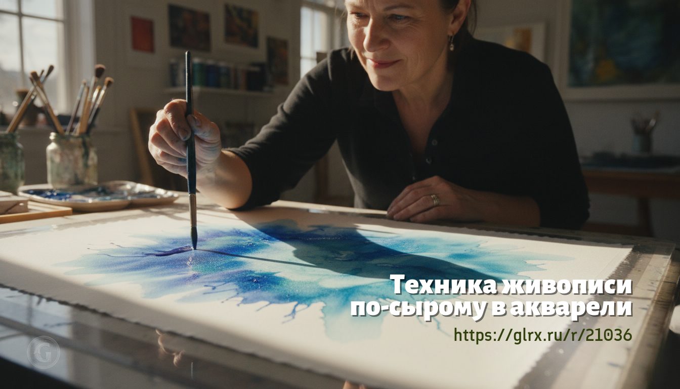 Техника живописи по-сырому в акварели